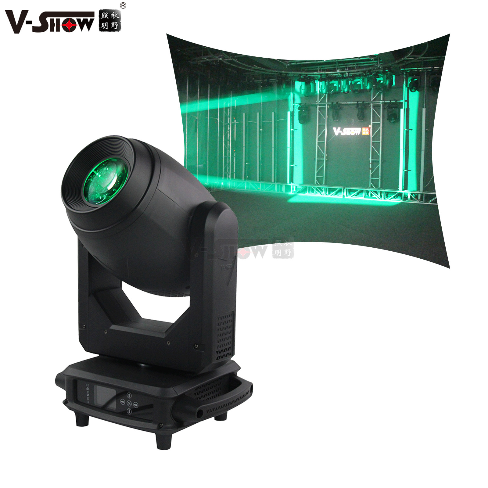 High Brightness Disco led Stage Lighting 200W beam spot wash 3in1 led moving head with Zoom Function