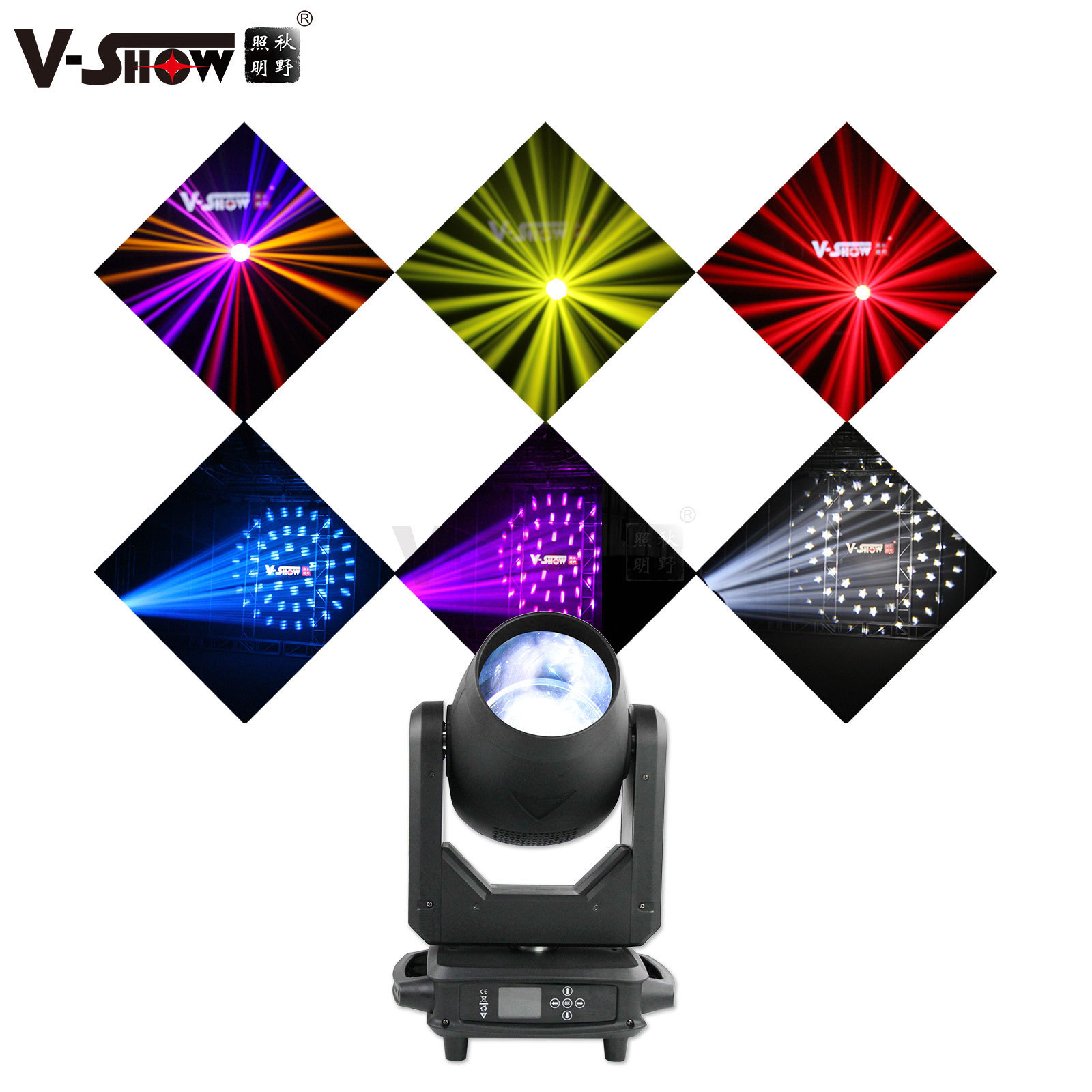 shipping from USA 1pc 300W Moving Head Light Beam Stage Light Led DMX 512 Dj Disco Light