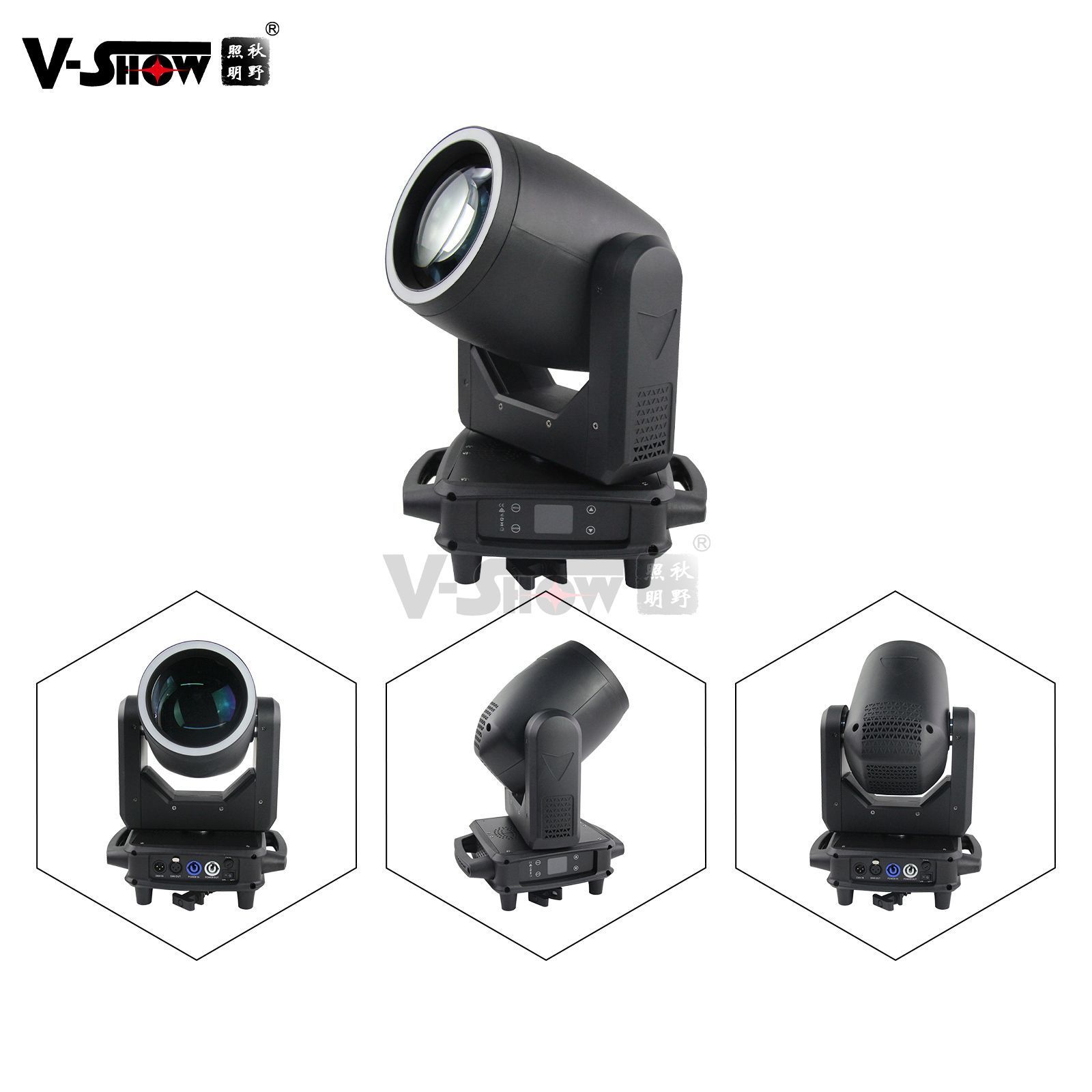 VSHOW T918 Guardian halo effect LED Moving Head Beam Dj Night Club Disco Stage Mini Sharpy Beam Moving Head Beam Lights