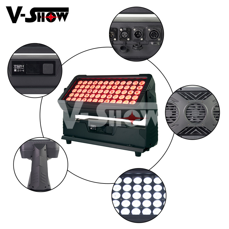 Outdoor led bar 60x10W RGBW 4in1dmx led wall wash Ip65 outdoor led wall washer bar light