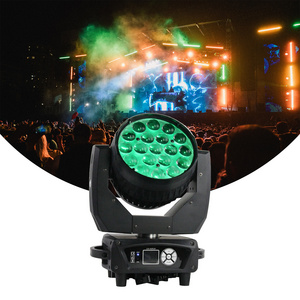 Pro moving heads Mac Aura 19x15w rgbw zoom led moving head light 4 in1 zoom Beam Wash stage light