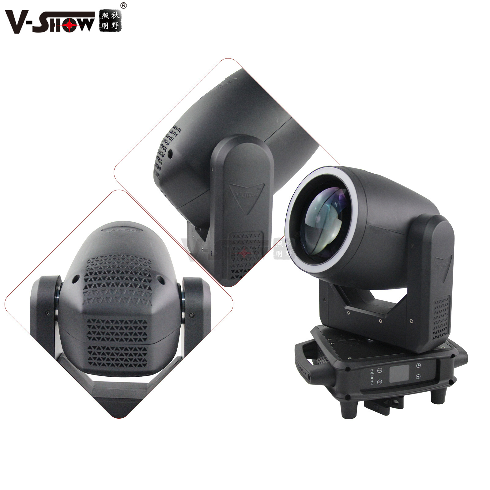 VSHOW T918 Guardian halo effect LED Moving Head Beam Dj Night Club Disco Stage Mini Sharpy Beam Moving Head Lights