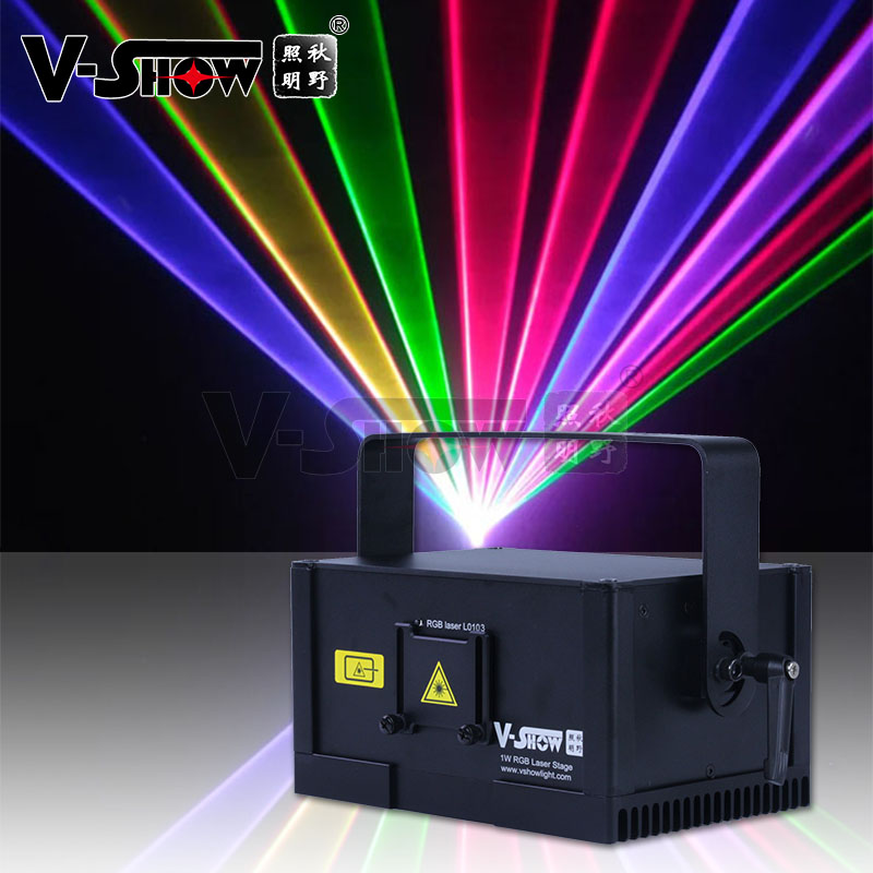 V-Show 1W Laser Mini  Lights  RGB Projector ILDA Animation  Stage Effect Light