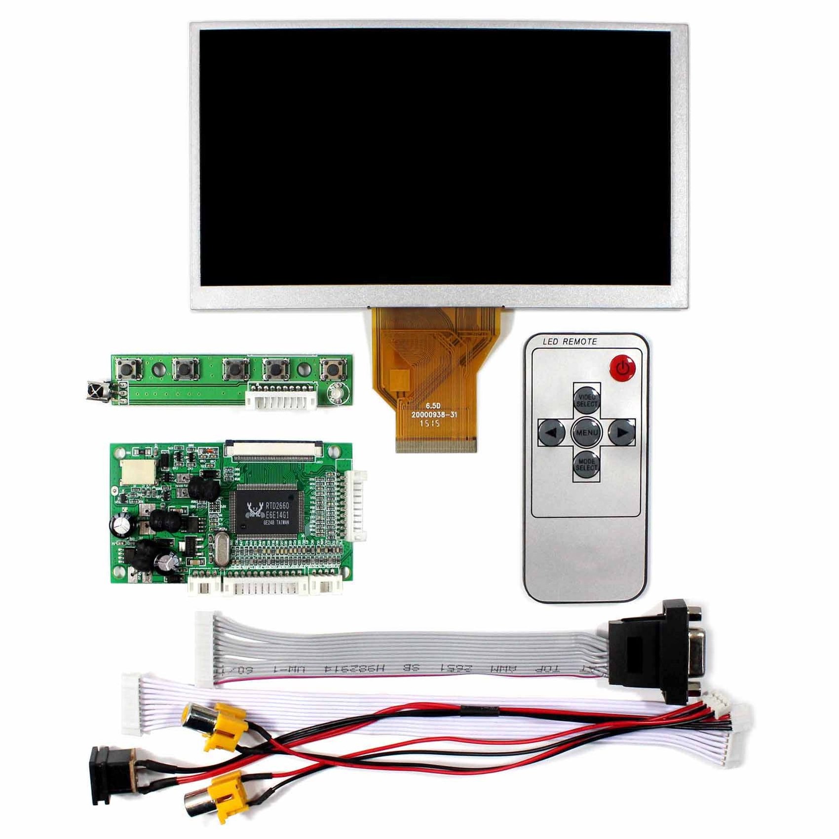 Reversing Driver Board Vga 2Av 50Pin Ttl 6.5'' Ultra Thin Lcd Screen 6.5 Inch Replacement Lcd Screen For Lg Tv