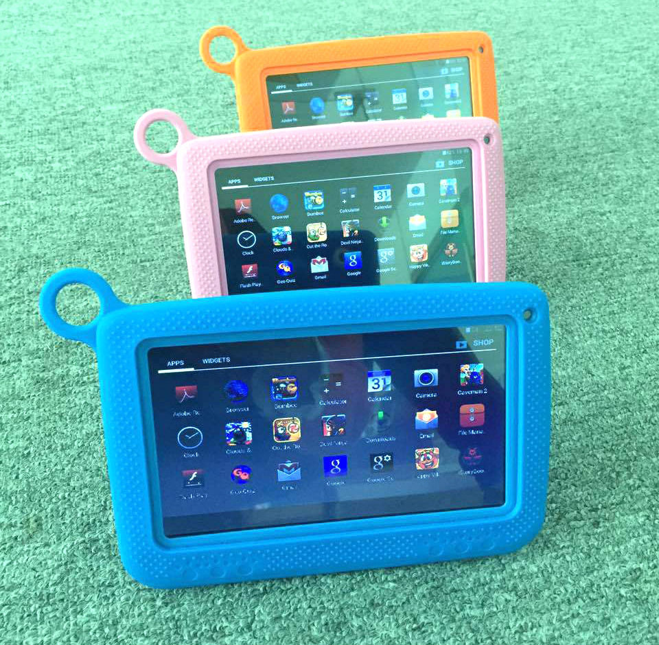 hot quality kids learning android tablet 7 inch android 4.4 allwinne a33 1024*600 ips 4gb rom education smart wifi  tablet pc