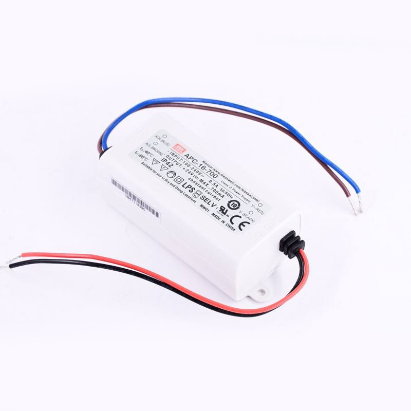 APC-16E-700 led power supply 180-264Vac to 9-24Vdc 700mA 16W class 2 power unit no FG meanwell Power supplier