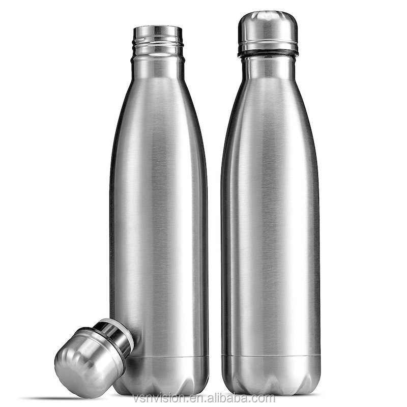 Source Factory custom insulated stainless steel Coke bottles 17 oz water bottles keep hot and cold with 100% leak-proof caps