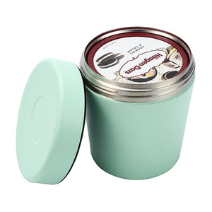 New Arrived Stainless Steel Ice Cream Pint Canteen Customized Insulated Thermos Ice Cram Cooler