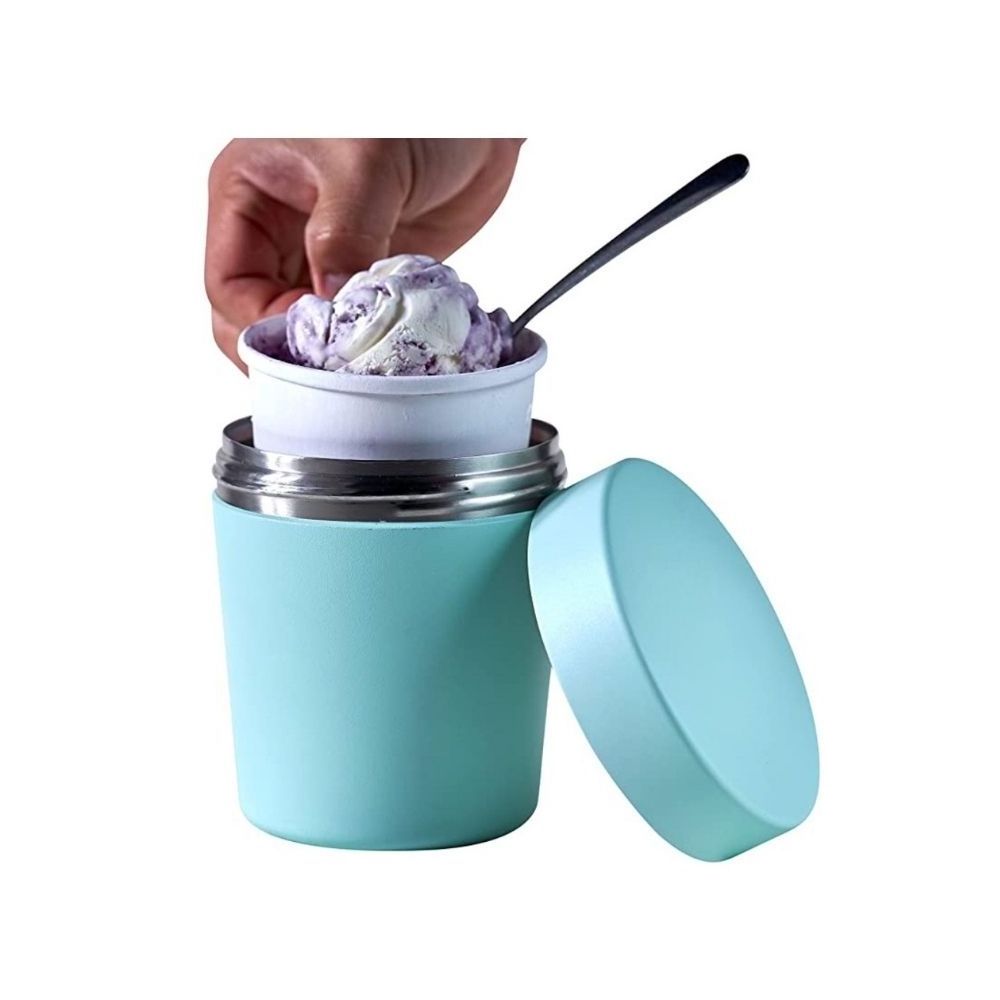 New Arrived Stainless Steel Ice Cream Pint Canteen Customized Insulated Thermos Ice Cram Cooler