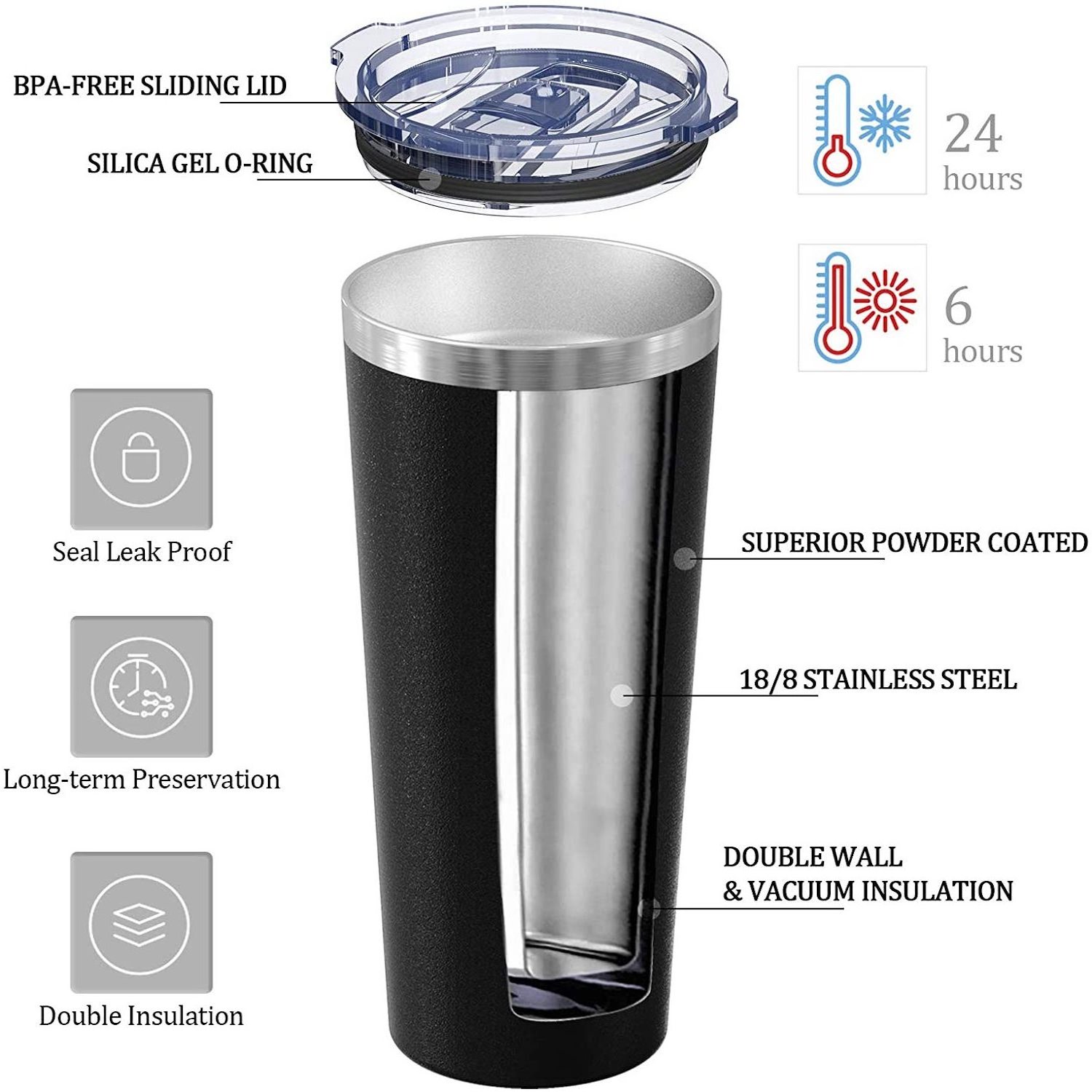 Wholesale Sublimation Slim Tumbler Eco-friendly Double Walled Stainless Steel Tumbler Teapots