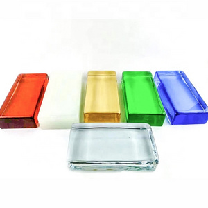 high quality glass construction color glass block bricks for wall building decoration