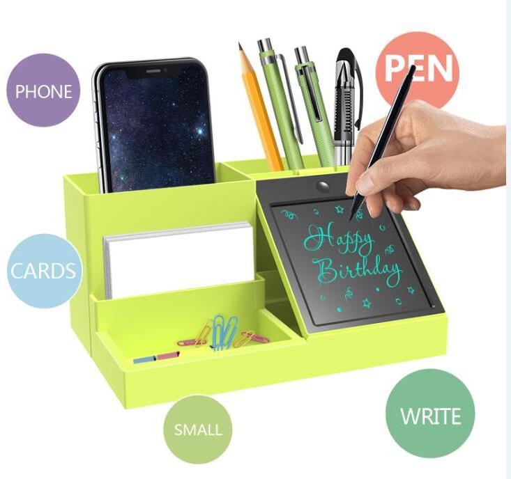 VSON WP9303C Multifunctional and creative desktop pen holder with LCD writing tablet