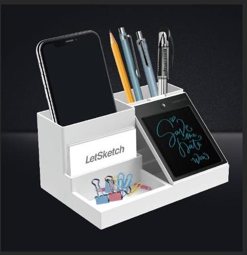 VSON WP9303C Multifunctional and creative desktop pen holder with LCD writing tablet