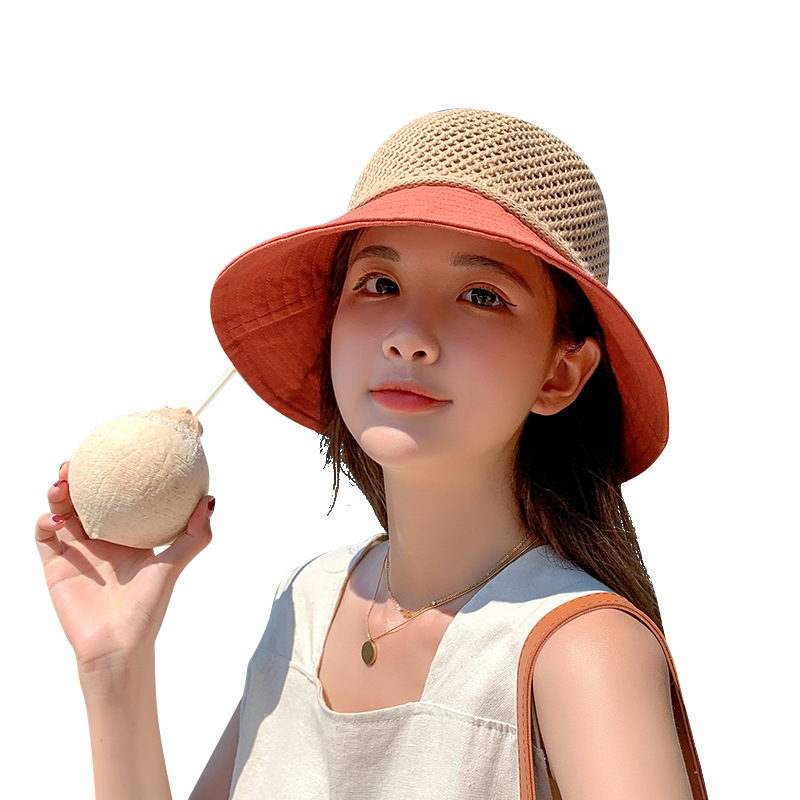 2023 factory newest fedora bow-tie female hats girls sun protection summer sun hat for women