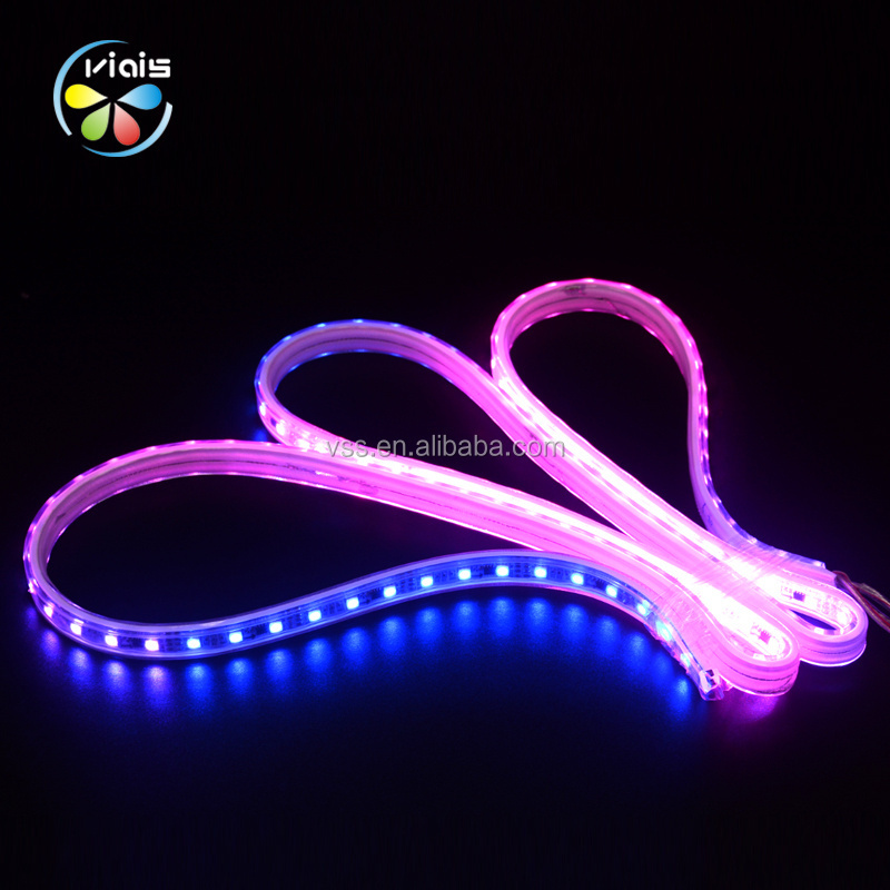 Waterproof Changeable Smart Pixel Addressable RGB 5050 Led Strip Lights IP68 24V for Swimming Pool, KTV, Bar