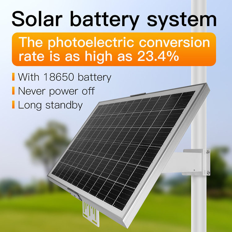 Hot sale 60W 30Ah solar power built in 18650 battery Waterproof Solar battery outdoor solar panel for cctv camera use