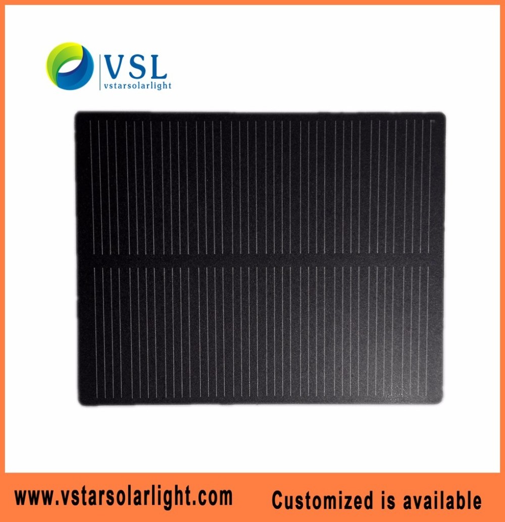 factory direct monocrystalline 1W 6V PET solar panels for solar lamps power banks