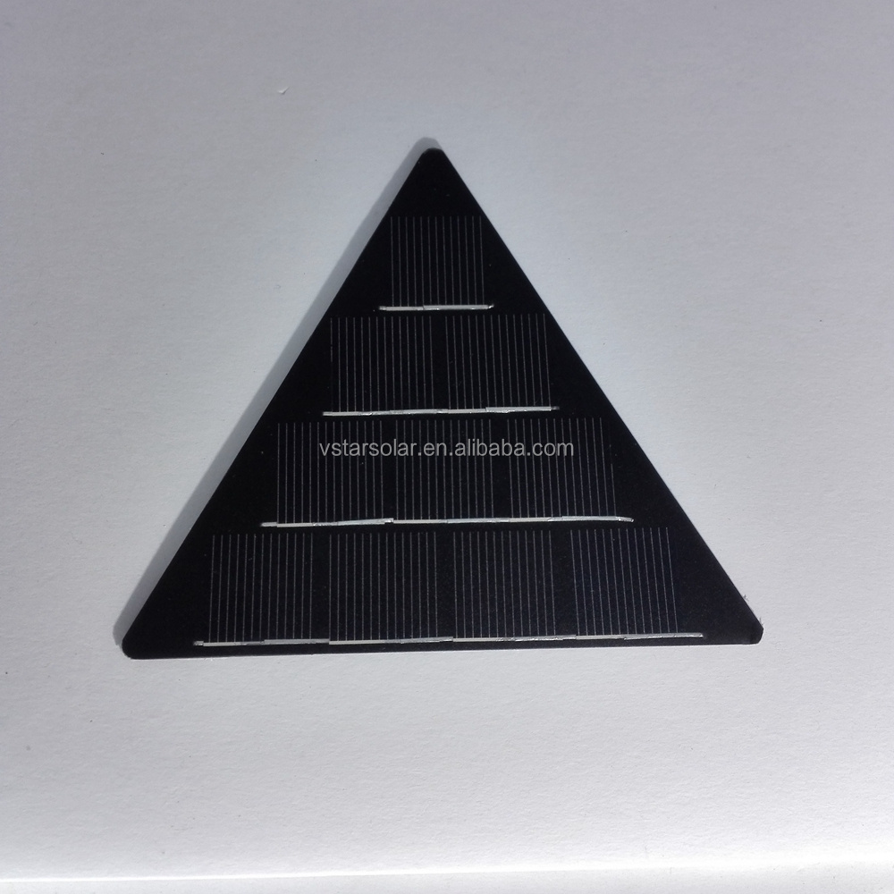 5V 1W Triangle PET solar panel for traffic lights