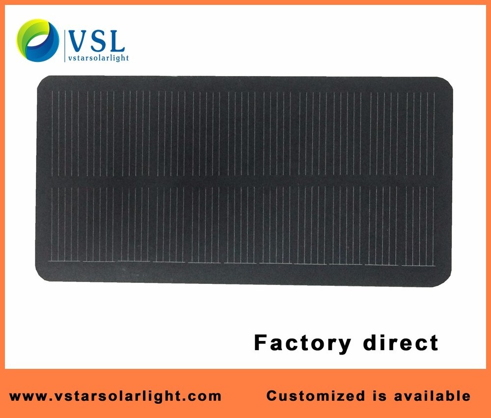 factory direct monocrystalline 1W 6V PET solar panels for solar lamps power banks