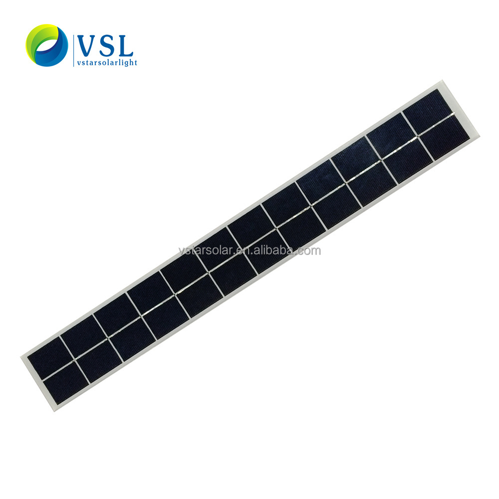 900*70*4.6mm 8W 6V Polycrystalline silicon strip solar panel module for integrated street light