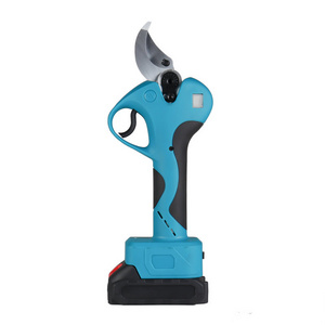 21V  40mm  Cordless Battery Pruning Shears Power Scissors electric Pruning Shear prunner brunch cutter with LCD display