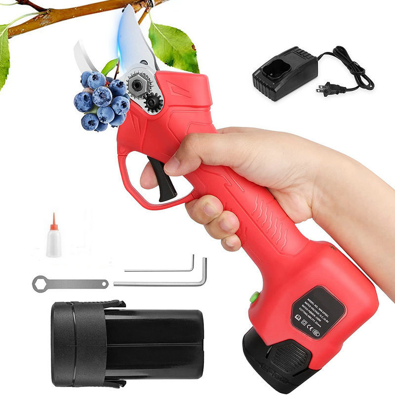 25mm Cutting Diameter 16.8V Electric Pruners Cordless Battery Powered Pruning Shears Garden Pruners Power Scissors