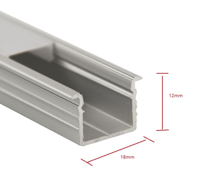 VST 12V LED Cabinet Linear Bar Light Recessed Under Cabinet with Supper Slim Design Invisible Light Dots Customized Length White