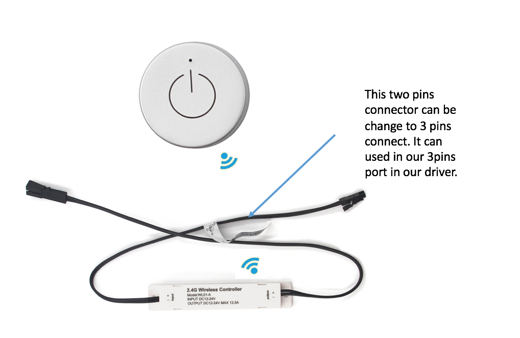 VST LED Wireless Touch Dimmer  Sensor Switch Smart Touch Sensor with Battery for LED Lighting