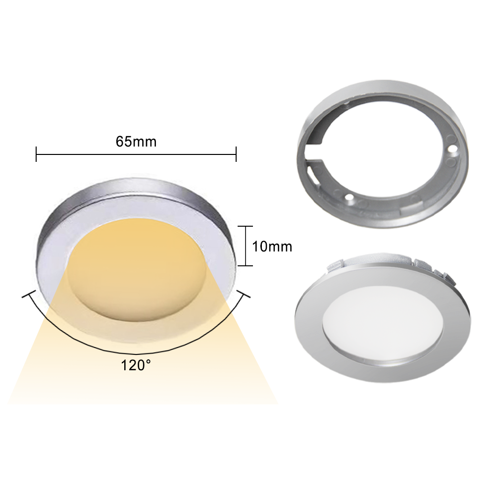 VST CE ETL Mini Led Puck Light DC12V Led Panel Light Use For Led Cabinet and Kitchen