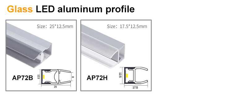 VST Super Quality Thin U Shape Recessed Profile Extruded Black Industrial Led Aluminum Profile