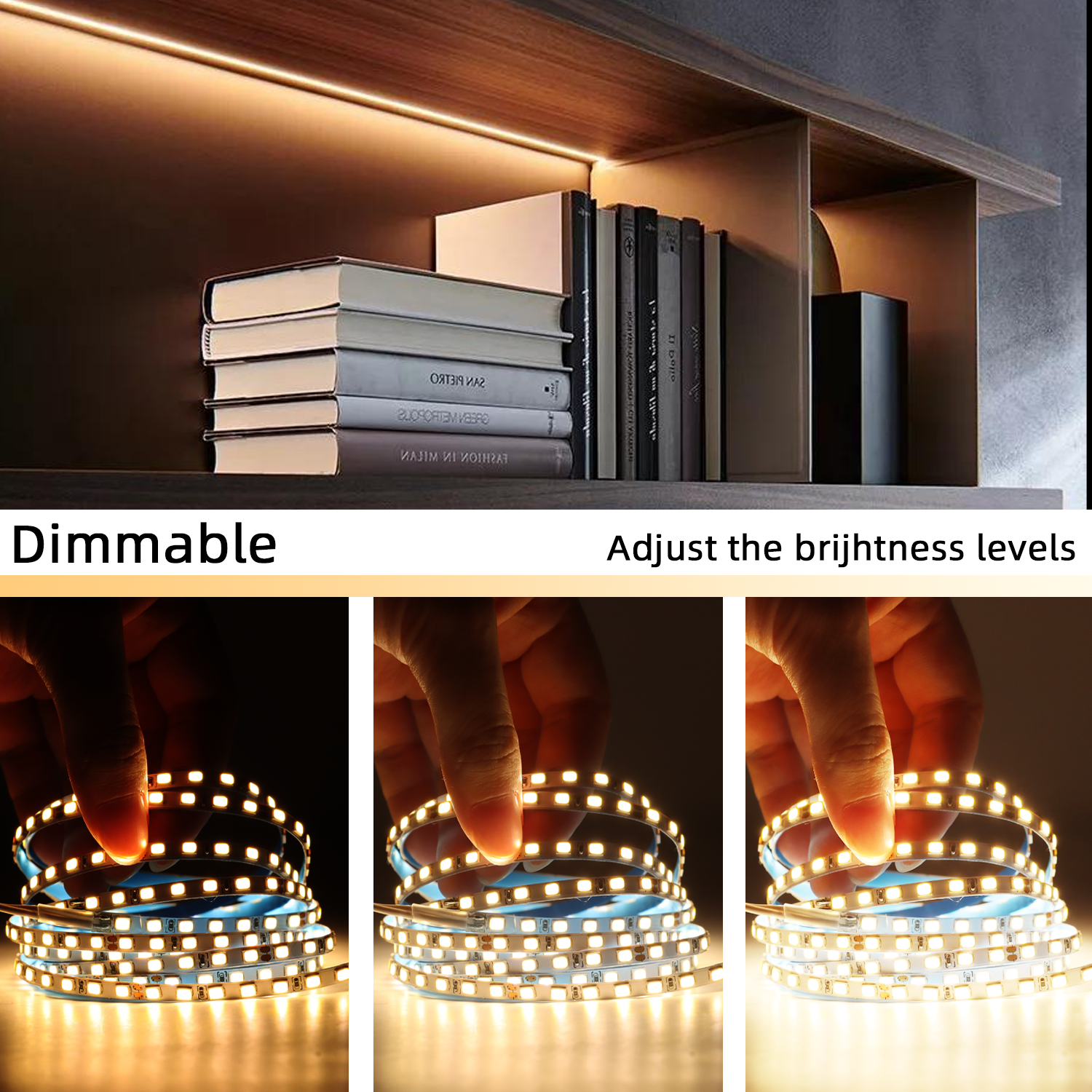 VST 5M/Roll Flexible Led strip Light DC12V SMD 2835 Led Ribbon Light Use For Led Aluminum Profile