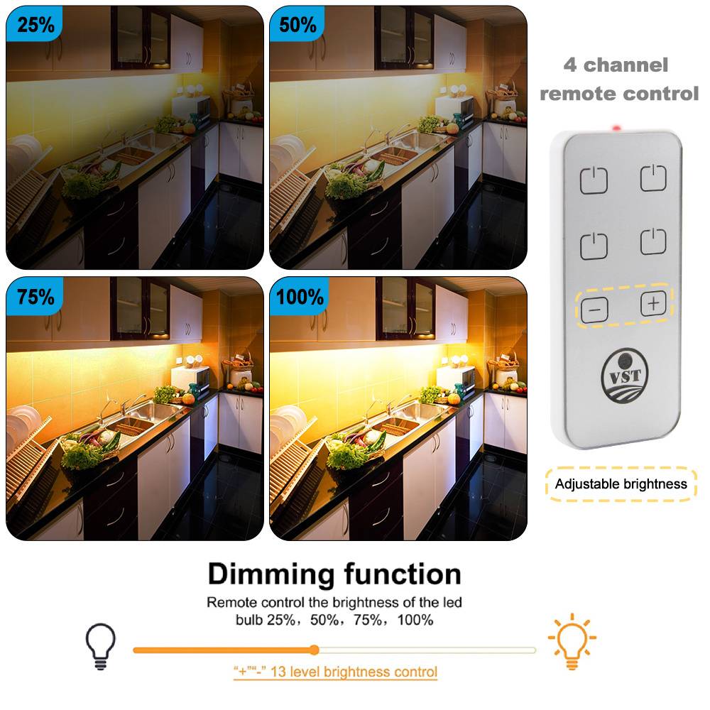 Smart Home 12V 24V LED Lighting  Wireless Touch Dimmer Control Switch  for Indoor Under Cabinet  Lighting