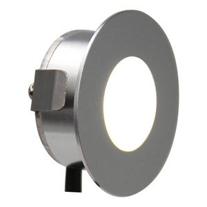 VST 12V Mini LED Cabinet Light Recessed Mounted Furniture Spot Light under Cabinet Showcase Downlight Silver