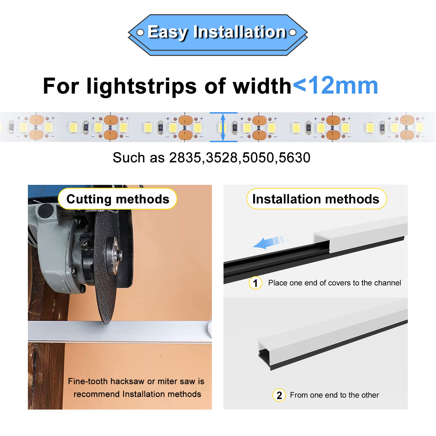 Double sides Shining aluminium led profile light furniture cabinet rear board background light