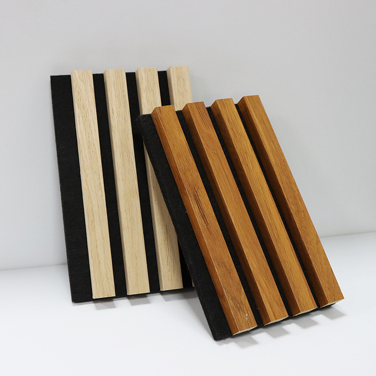 Competitive Price High Density Custom  Wooden Acoustic Panels Slated Used At Home