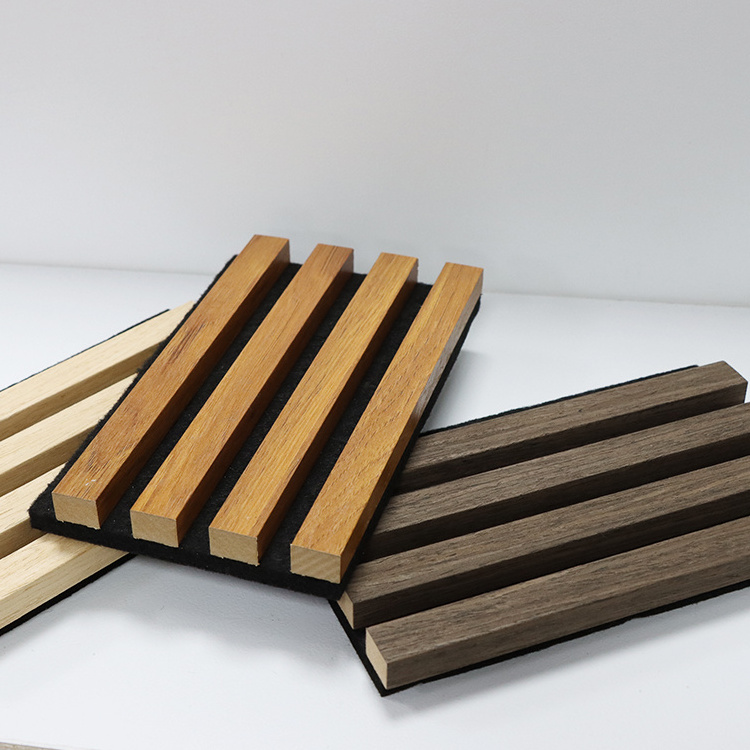 Competitive Price High Density Custom  Wooden Acoustic Panels Slated Used At Home