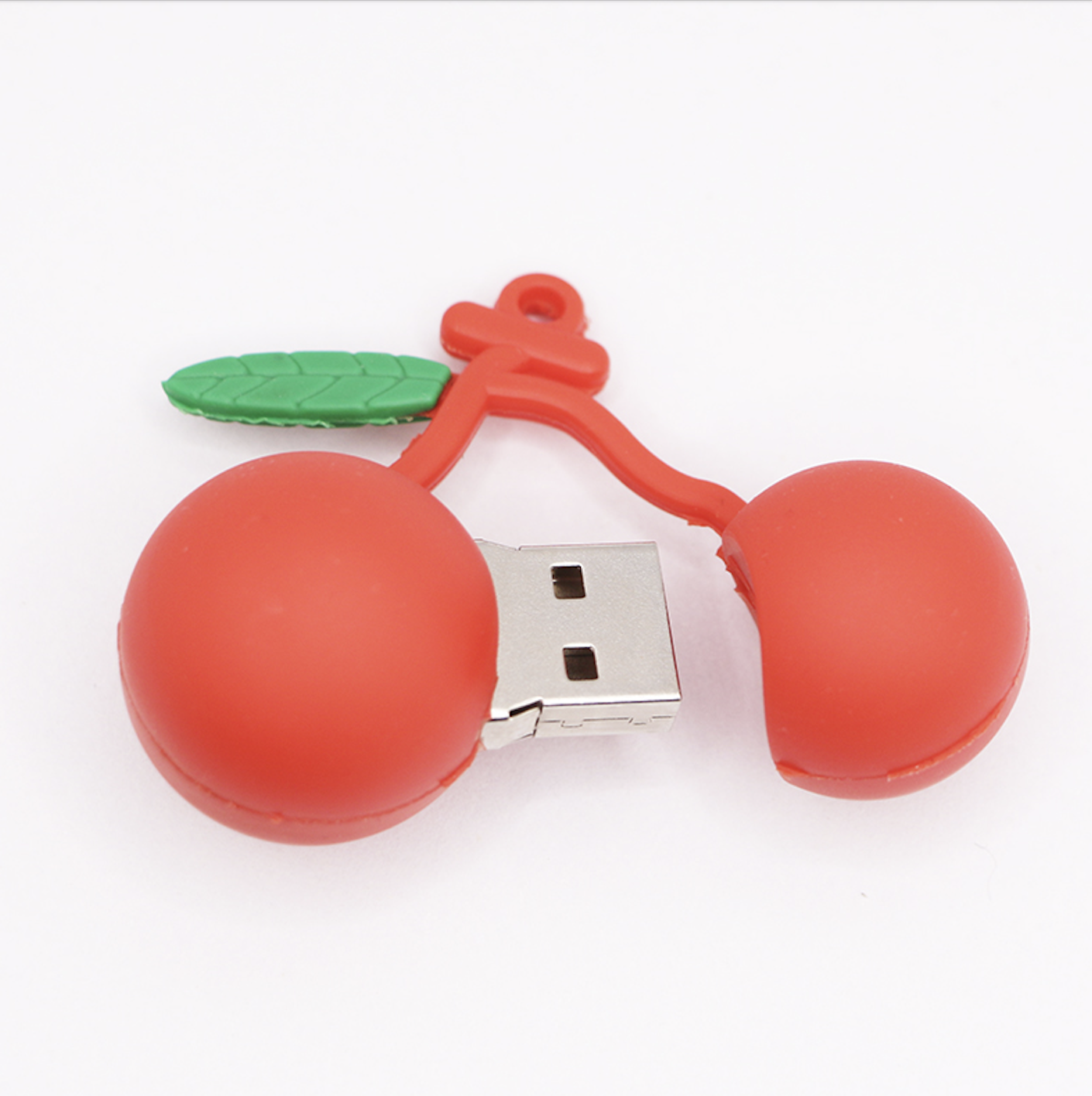 Cherry Shape PVC Usb Flash Drive 4GB 8GB USB gadget Pendrive, cherry shape Usb Flash disk, cherry  usb stick