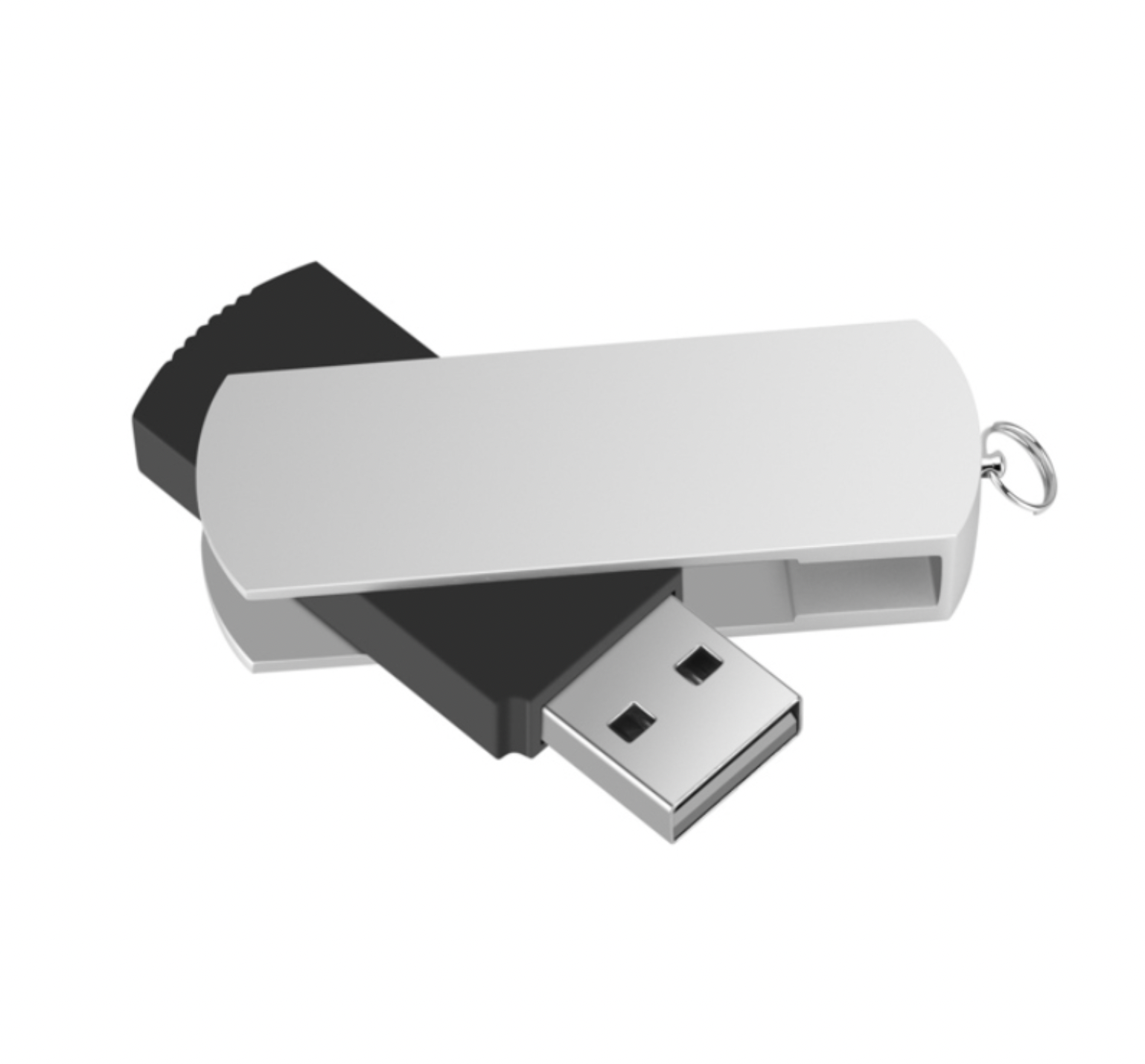 Black silver Aluminous Swivel Usb Flash Drive 4gb 8gb 16gb Metal Usb Stick 32gb 64gb Pen drive Usb 2.0 Pen Drive U Disk