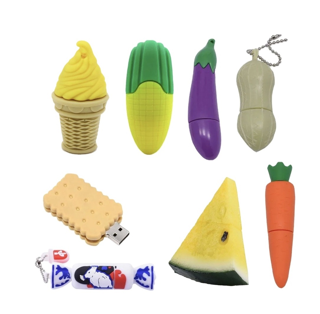 Customized shape peanut shape usb flash drive 1gb 2gb 4gb 8gb 16gb ,  cucumber shape pen drive, vegetable corn shape usb disk