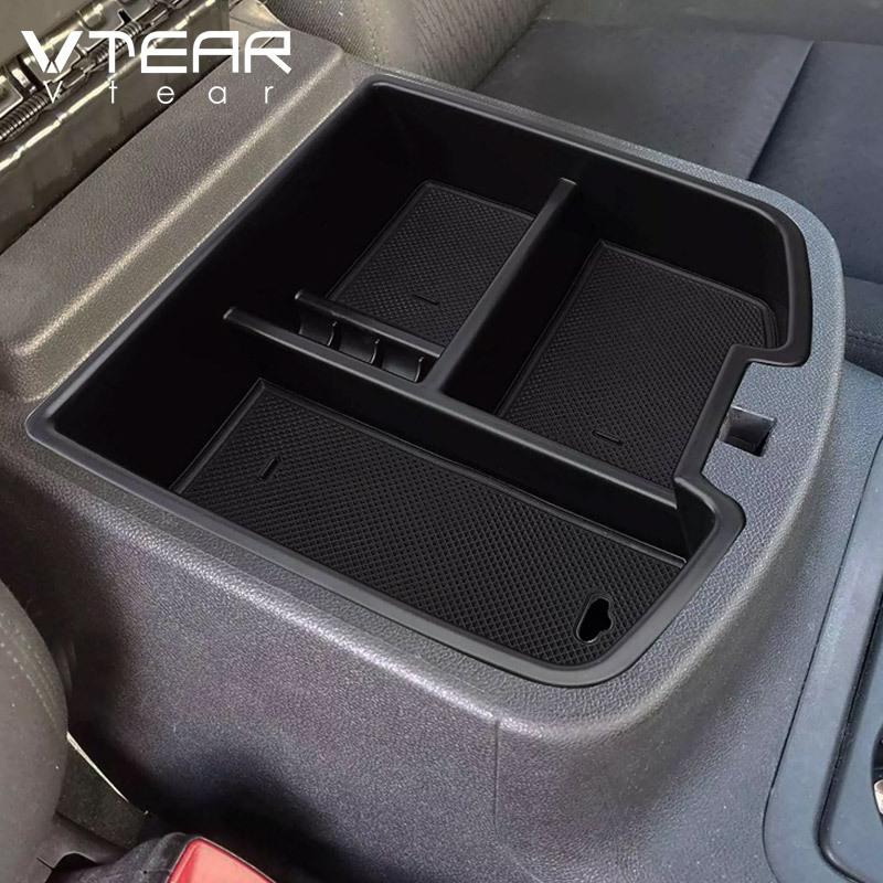 Vtear for Chevrolet Silverado GMC Sierra Yukon car armrest storage box center console tray container holder styling accessories