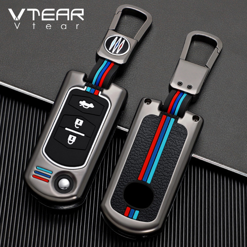 Vtear for Mazda Mazda 3/mazda 8/CX-30/CX-4/CX-5/CX-7/ Car Key Case Cover Keys Bag Cute Keychain Car-styling Accessories Products