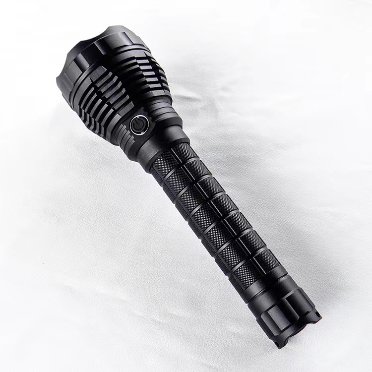 Security patrol led flashlight super bright 4200 lumens light 26650 rechargeable battery self-defense led torch lights