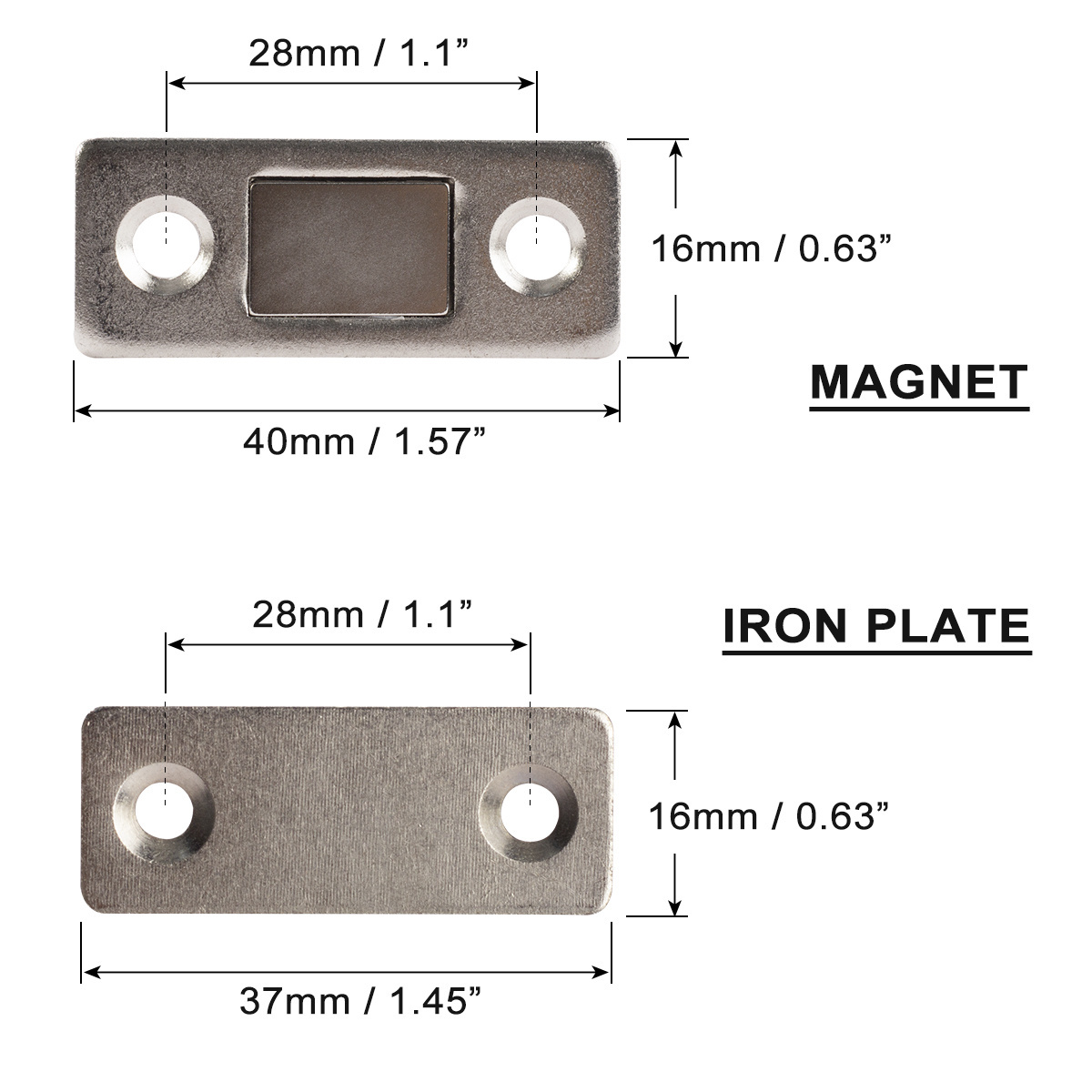 CC Ultra Thin Cabinet Magnets Hardware for Kitchen Furniture Drawers Closer Closure Magnetic Door Catch Latch