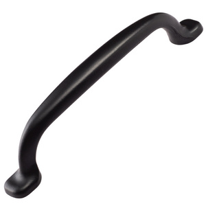 Zinc Alloy Furniture Hardware for Kitchen Cabinets Door Handles Matte Black OEM Customized Traditional Cabinet Drawer Pulls