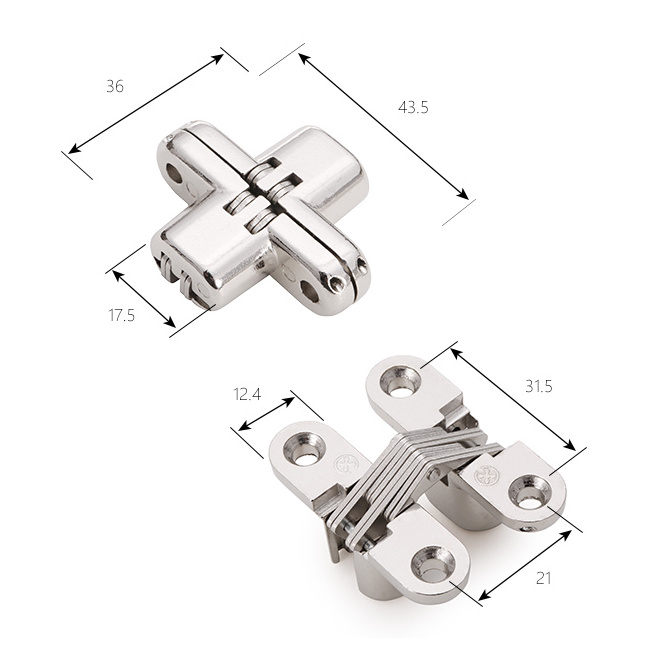 Screw Folding Table Hinge Manufacturer Hider Invisible Hidden Concealed Cabinet Furniture Door & Window Hinges for Cabinets