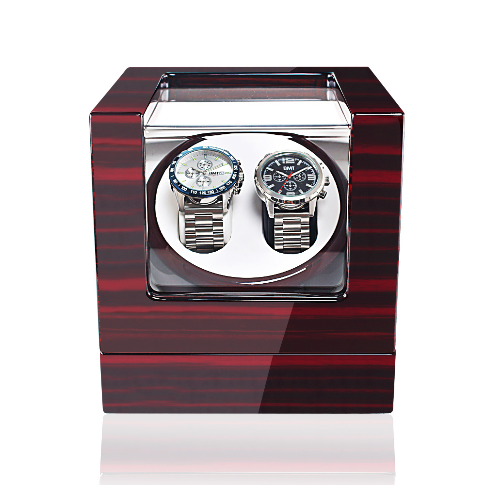 Double watch winder watch box, watch winder storage box cabinets, 2 slots double watch winders electronics