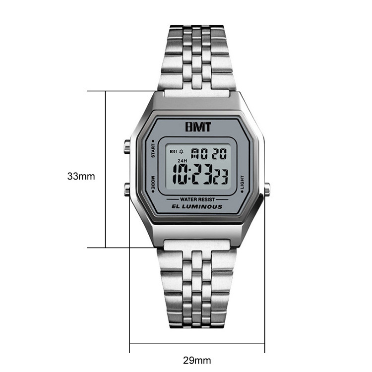 Sport Watch For Men Good Quality Zinc alloy case Lighter Wristwatch Rectangle Case Digital Watches