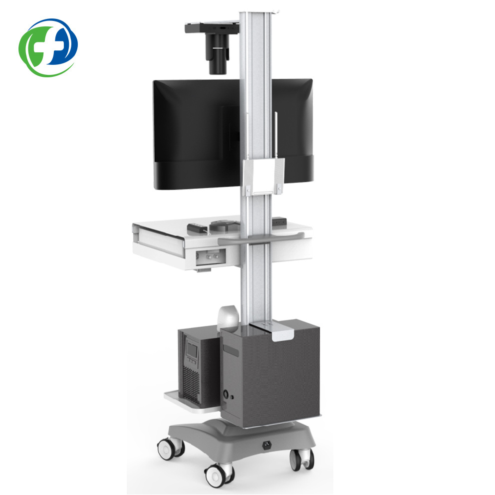 Medical used crash carts for sale PM trolley infusion stand hospital telemedicine cabinet tablet cart nursing cart