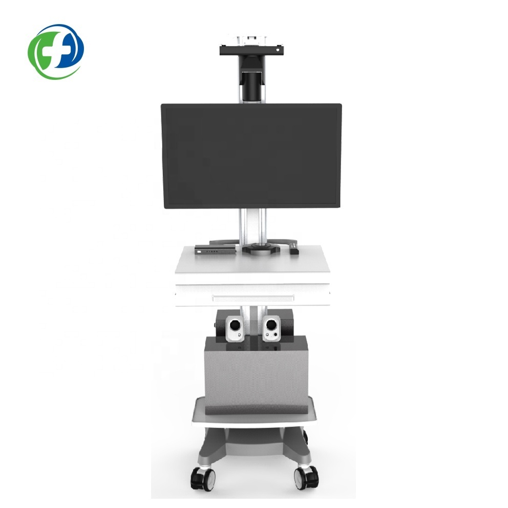 Medical used crash carts for sale PM trolley infusion stand hospital telemedicine cabinet tablet cart nursing cart