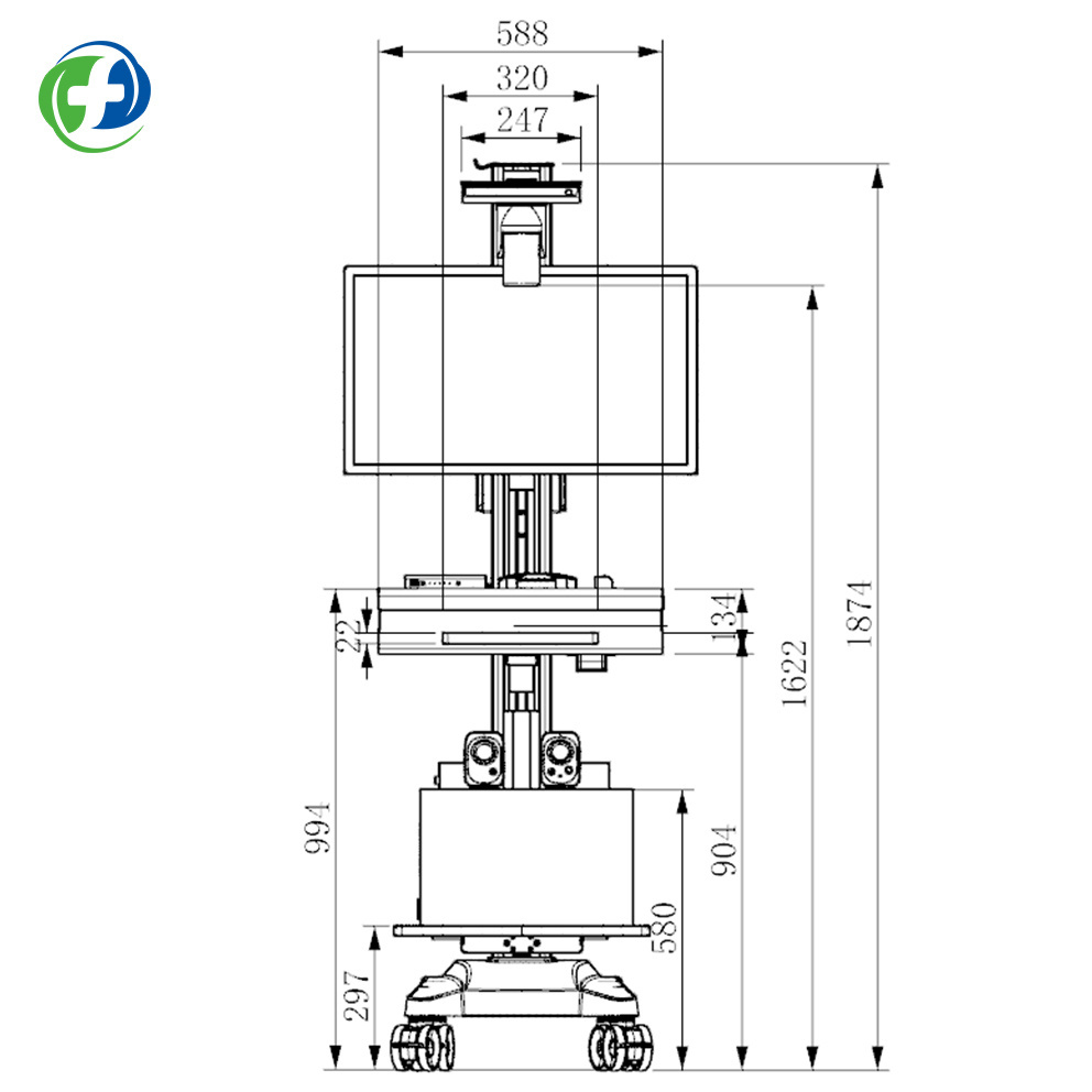 Medical used crash carts for sale PM trolley infusion stand hospital telemedicine cabinet tablet cart nursing cart